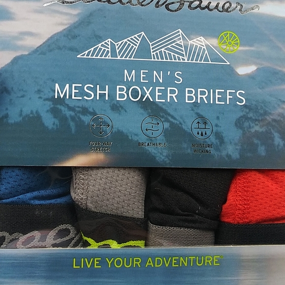 NWT Eddie Bauer 4 Pack Mesh Boxer Briefs Sz Large - Picture 3 of 5